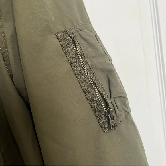 GAP Olive Green Bomber Jacket - Picture 6 of 7